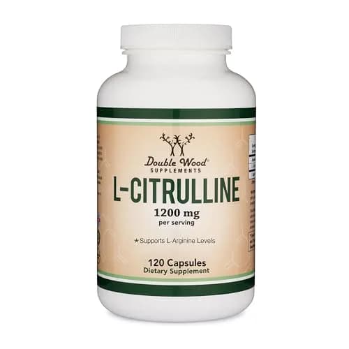 Double Wood Supplements L-Citrulline Capsules 1200mg Per Serving 120 Count | Supports Muscle Recovery & Exercise Endurance thumbnail 1