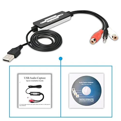 DIGITNOW USB 2.0 Audio Capture Card | Convert Cassettes to MP3, Support Mac & Windows thumbnail 4