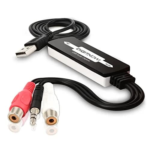 DIGITNOW USB 2.0 Audio Capture Card | Convert Cassettes to MP3, Support Mac & Windows thumbnail 2