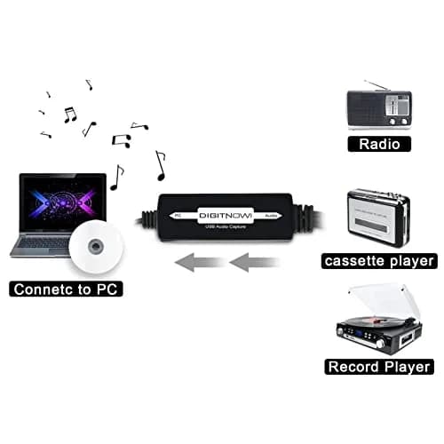 DIGITNOW USB 2.0 Audio Capture Card | Convert Cassettes to MP3, Support Mac & Windows thumbnail 3