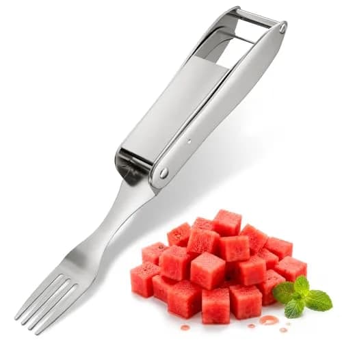 BURIUS Watermelon Cutter Slicer Tool 2-in-1, Stainless Steel | Cubes & Slices for Fruit Salads & Picnics thumbnail 1