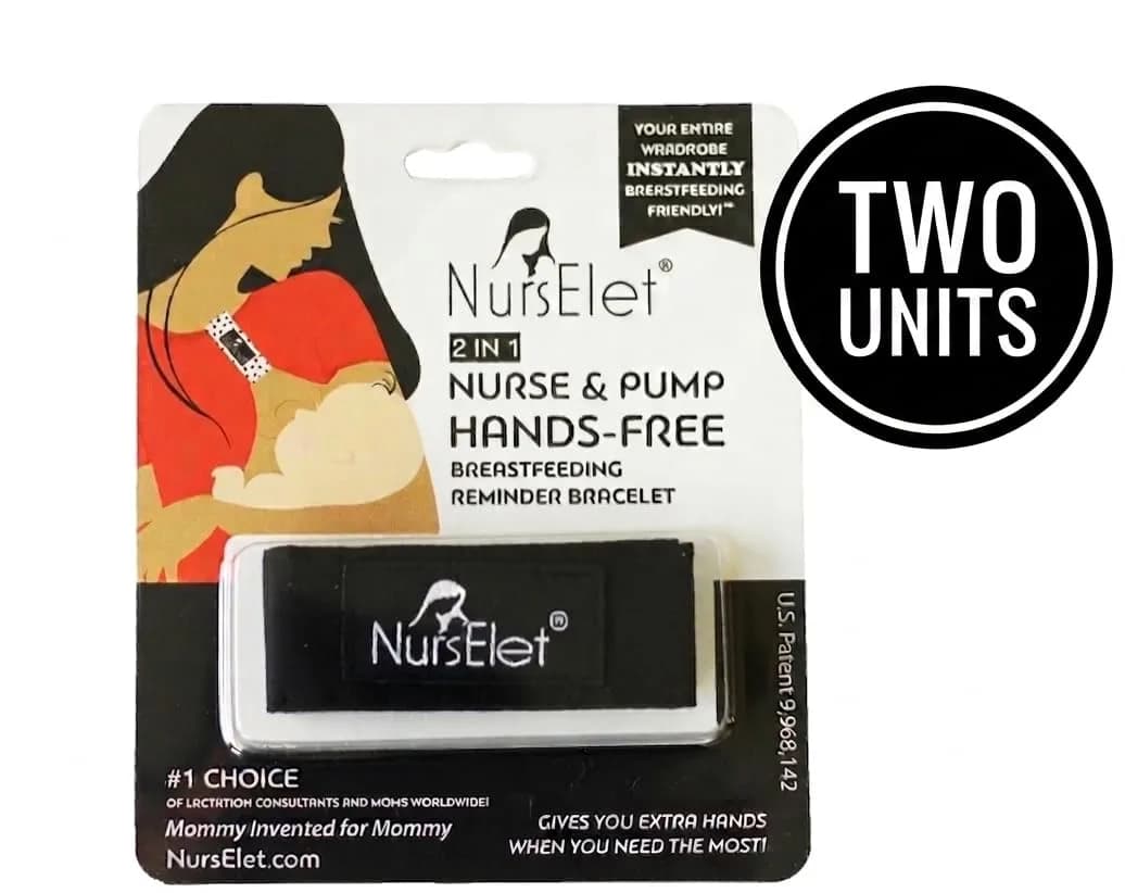 NursElet Nursing Bracelet, Hands-Free Shirt Holder & Reminder, 2 Units (Sweet Dreams) | Patented USA-Made - view 7