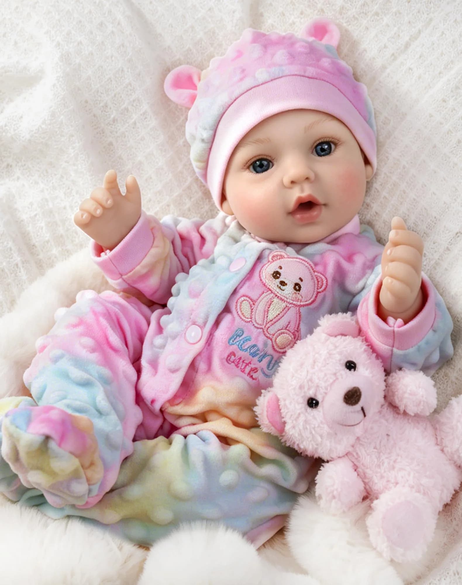 UOFTKIZ Realistic Reborn Baby Doll - 18 Inch Lifelike Baby Girl Doll with Soft Weighted Body | Ages 3+