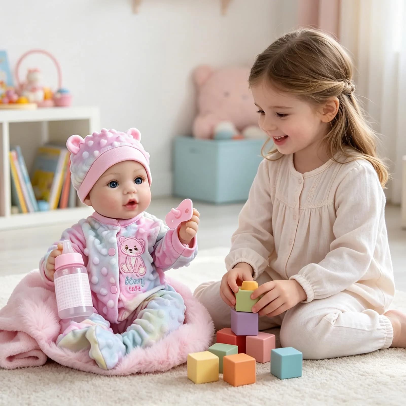UOFTKIZ Realistic Reborn Baby Doll - 18 Inch Lifelike Baby Girl Doll with Soft Weighted Body | Ages 3+ - view 5