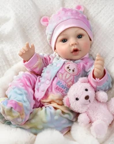 UOFTKIZ Realistic Reborn Baby Doll - 18 Inch Lifelike Baby Girl Doll with Soft Weighted Body | Ages 3+ thumbnail 1