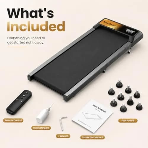 HOELLL Walking Pad Treadmill with 5% Incline | Compact, Quiet & Space-Saving for Home & Office thumbnail 7