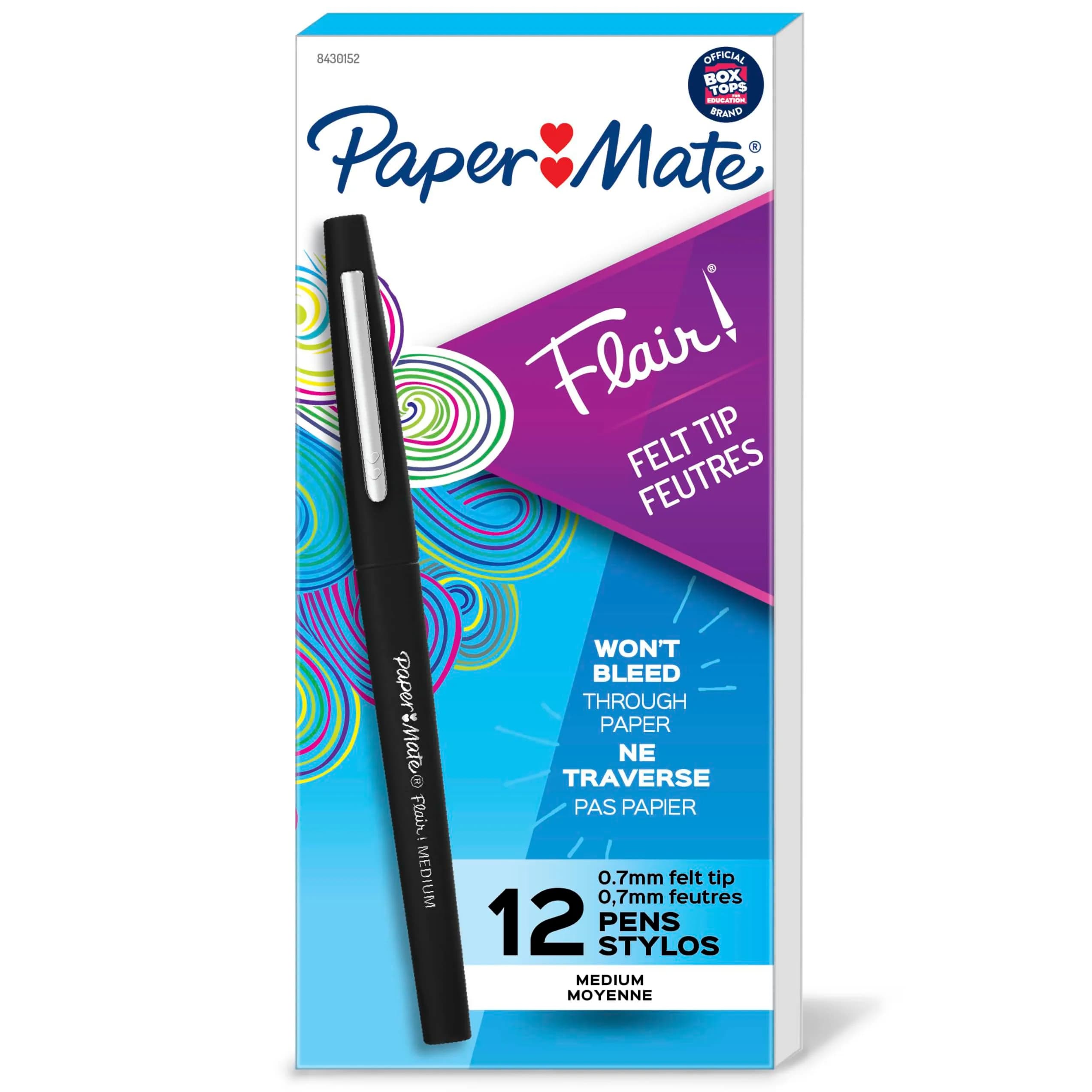 Paper Mate Flair Felt Tip Pens Assorted Colors | Non-Toxic Ink for Crafters - main product image