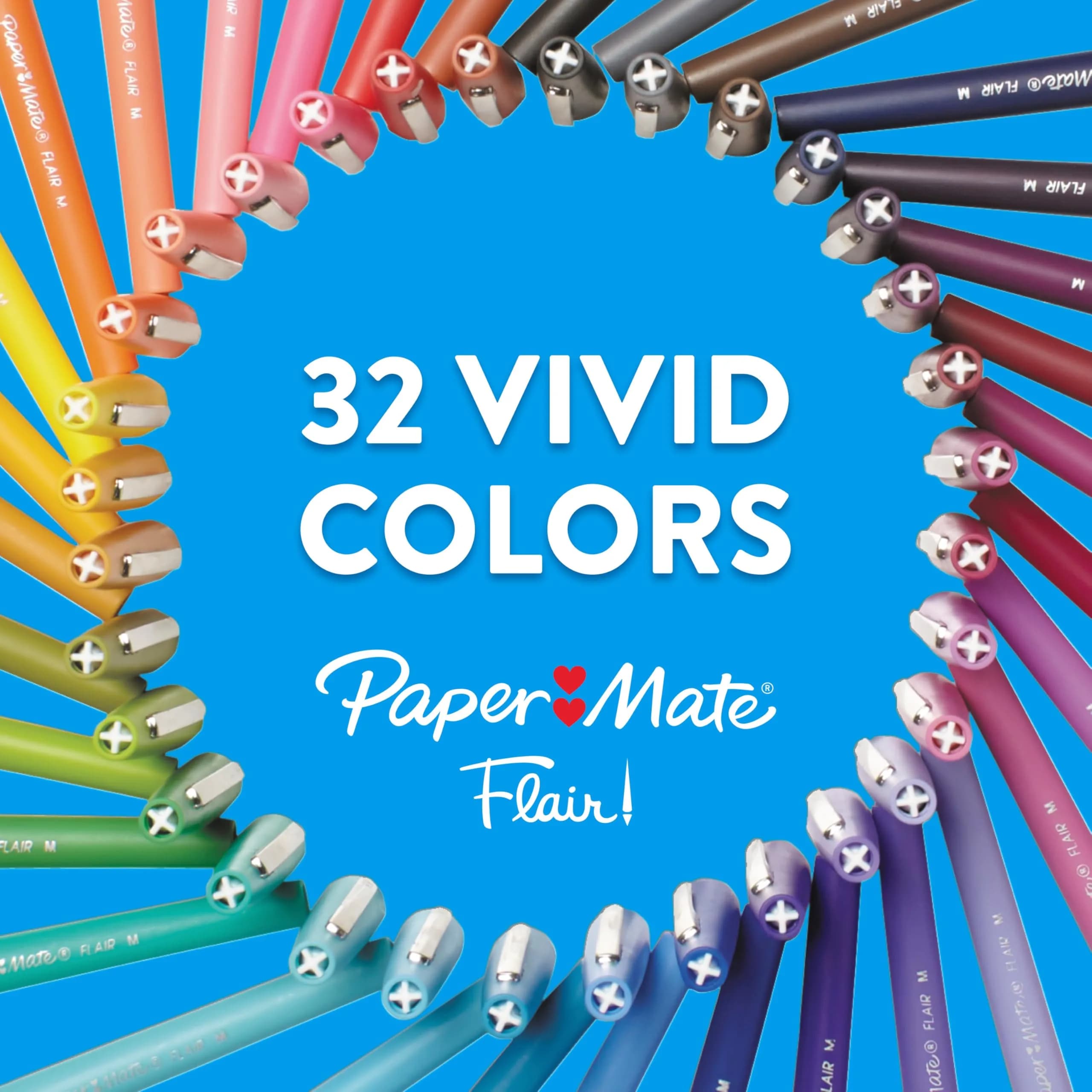 Paper Mate Flair Felt Tip Pens Assorted Colors | Non-Toxic Ink for Crafters - view 2