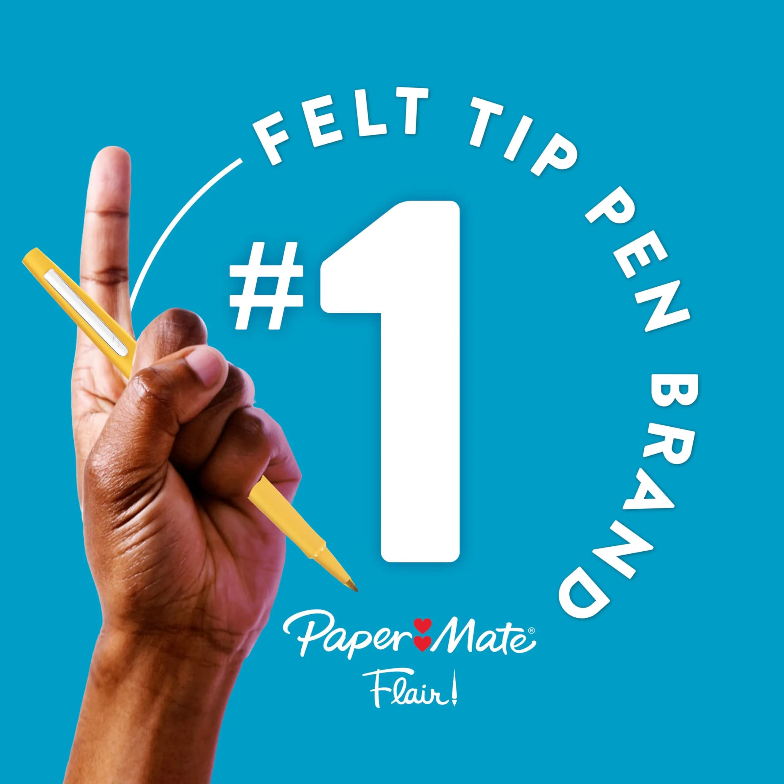 Paper Mate Flair Felt Tip Pens Assorted Colors | Non-Toxic Ink for Crafters - view 5