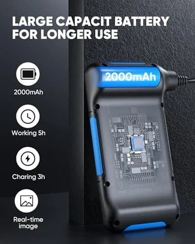T TAKMLY Industrial Endoscope Borescope Inspection Camera with Dual Lens, 1080P 4.3" LCD Screen, 16.5FT Semi-Rigid Cable thumbnail 3