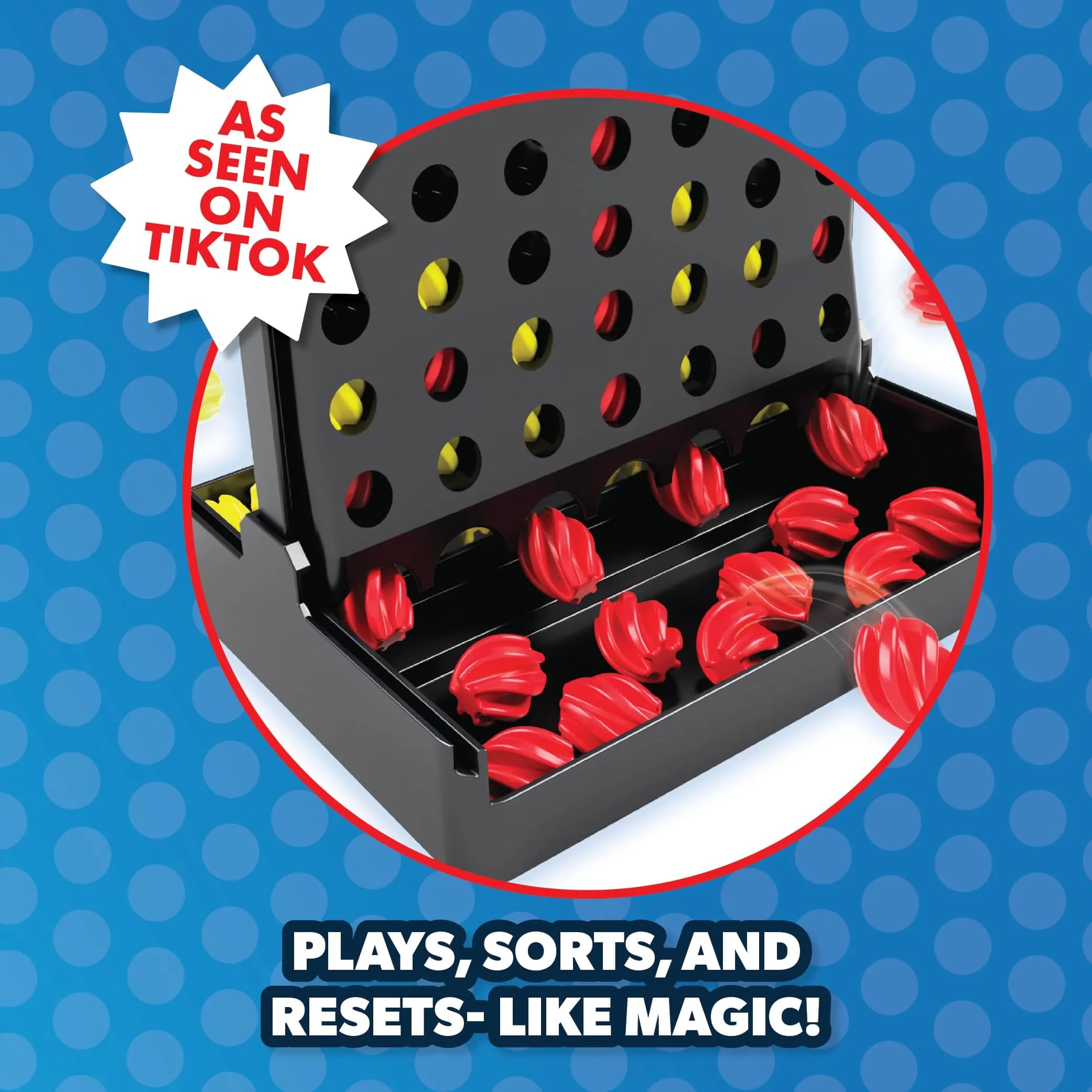 PlayMonster Auto Reset 4-in-a-Row Board Game | Educational Tabletop Game for Kids Ages 6+ - view 6