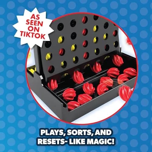 PlayMonster Auto Reset 4-in-a-Row Board Game | Educational Tabletop Game for Kids Ages 6+ thumbnail 6