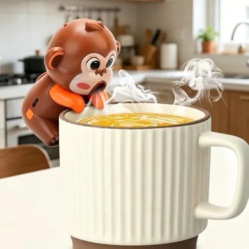 DFOBUNDO Red Panda Clip-On Cooling Fan for Cups | 3 Speeds, Rechargeable, 9.5cm (3.77in) Length thumbnail 4