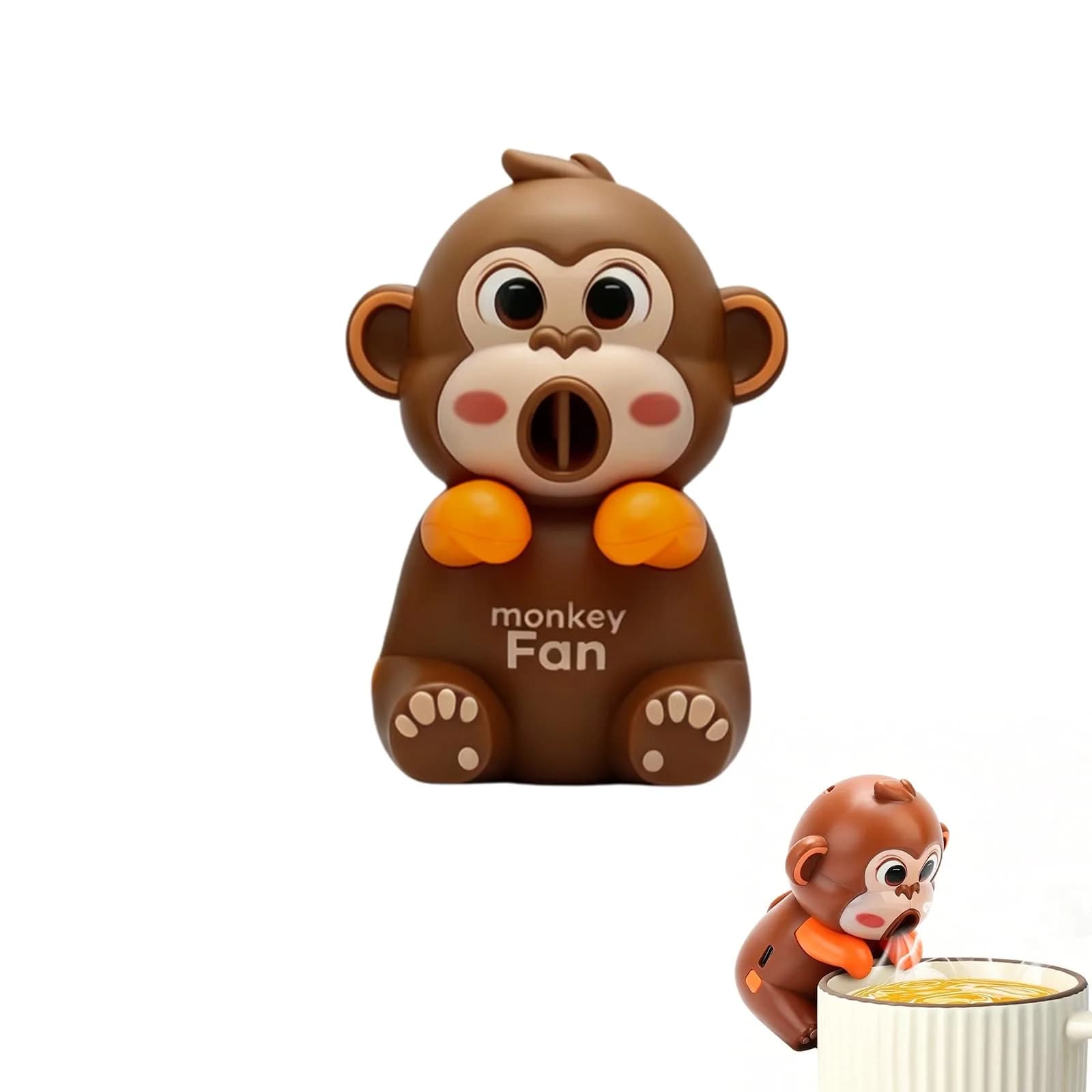 DFOBUNDO Monkey Clip-On Cooling Fan for Cups - 3 Speeds, Rechargeable | 10 cm (3.9 in) Length - main product image
