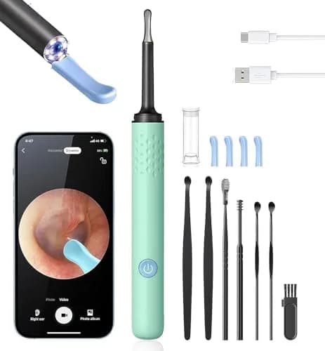 AIFINI Ear Wax Removal Kit with Camera & Light | 1080P HD Ear Inspection Tool for Adults thumbnail 1