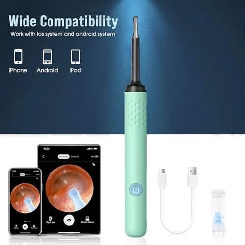 AIFINI Ear Wax Removal Kit with Camera & Light | 1080P HD Ear Inspection Tool for Adults thumbnail 2