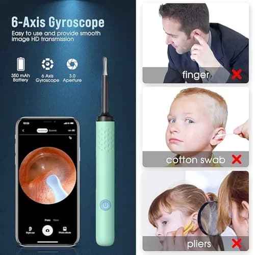 AIFINI Ear Wax Removal Kit with Camera & Light | 1080P HD Ear Inspection Tool for Adults thumbnail 4