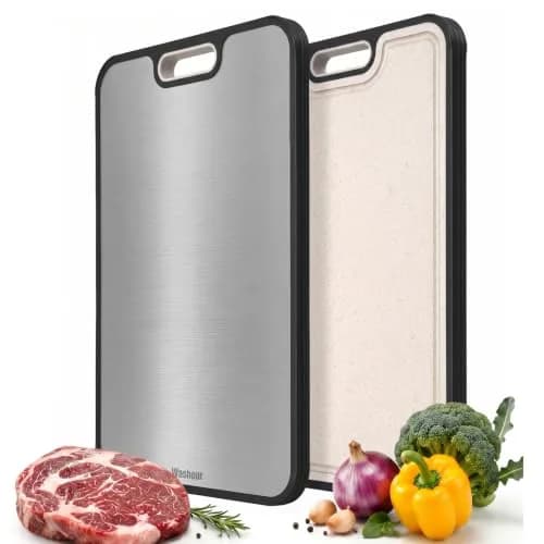 Washour Titanium Cutting Board 15" x 10" | Dual-Sided Food Grade Kitchen Essential thumbnail 1