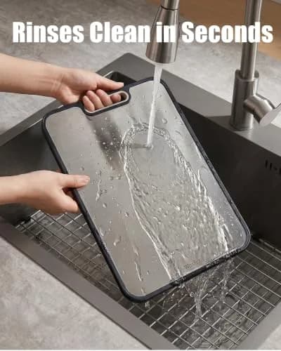 Washour Titanium Cutting Board 15" x 10" | Dual-Sided Food Grade Kitchen Essential thumbnail 8