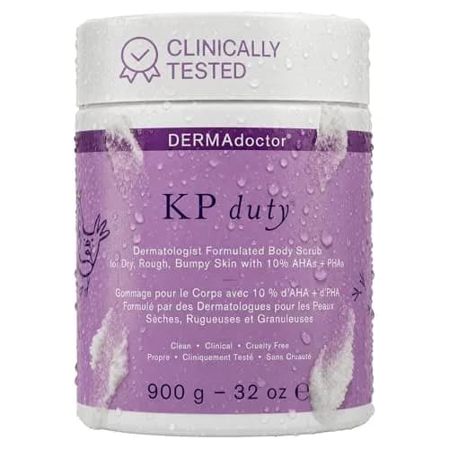 DERMAdoctor KP Bump Eraser Body Scrub 32 oz | 10% AHAs + PHAs for Keratosis Pilaris thumbnail 1