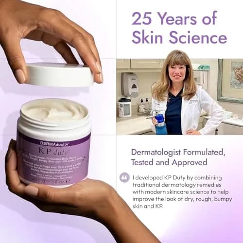 DERMAdoctor KP Bump Eraser Body Scrub 32 oz | 10% AHAs + PHAs for Keratosis Pilaris thumbnail 7