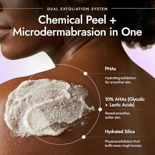 DERMAdoctor KP Bump Eraser Body Scrub 32 oz | 10% AHAs + PHAs for Keratosis Pilaris thumbnail 3