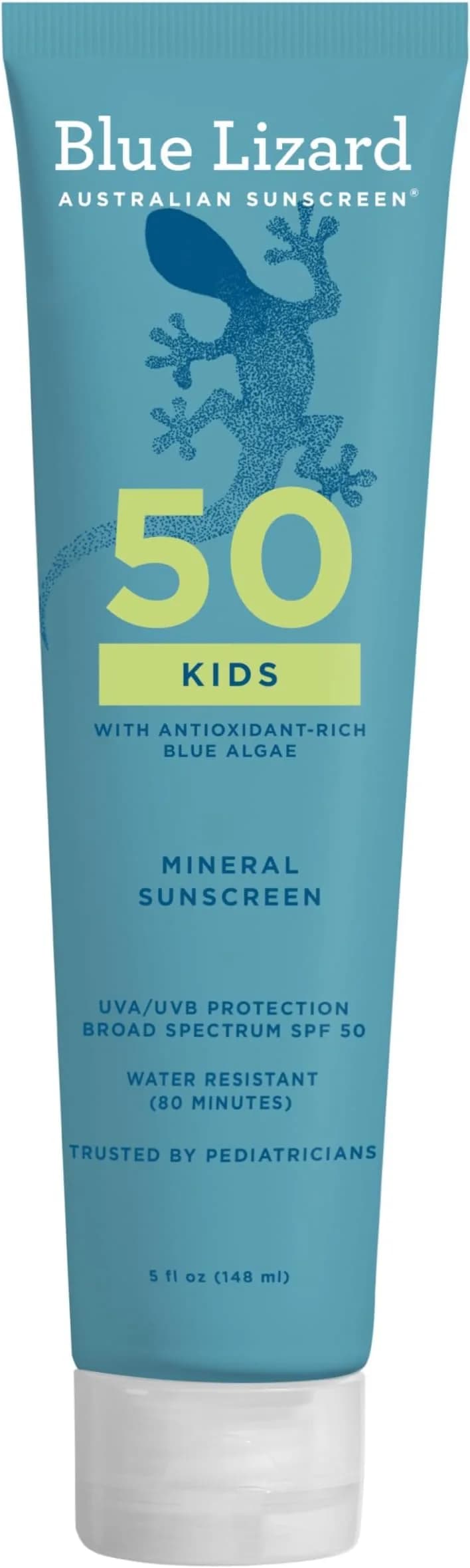 Blue Lizard Kids Mineral SPF 50 Sunscreen Lotion | Water-Resistant, Paraben-Free, Fragrance-Free, 5 fl oz (Pack of 12)