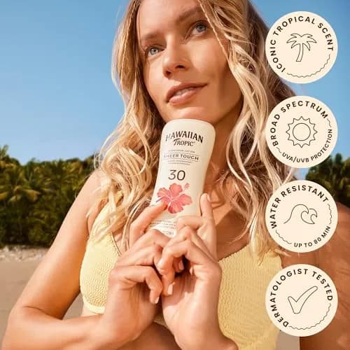Hawaiian Tropic Sheer Touch SPF 30 Lotion Sunscreen 2.27 kg (8 Fl Oz) Pack of 12 | Broad Spectrum UVA/UVB Protection thumbnail 5