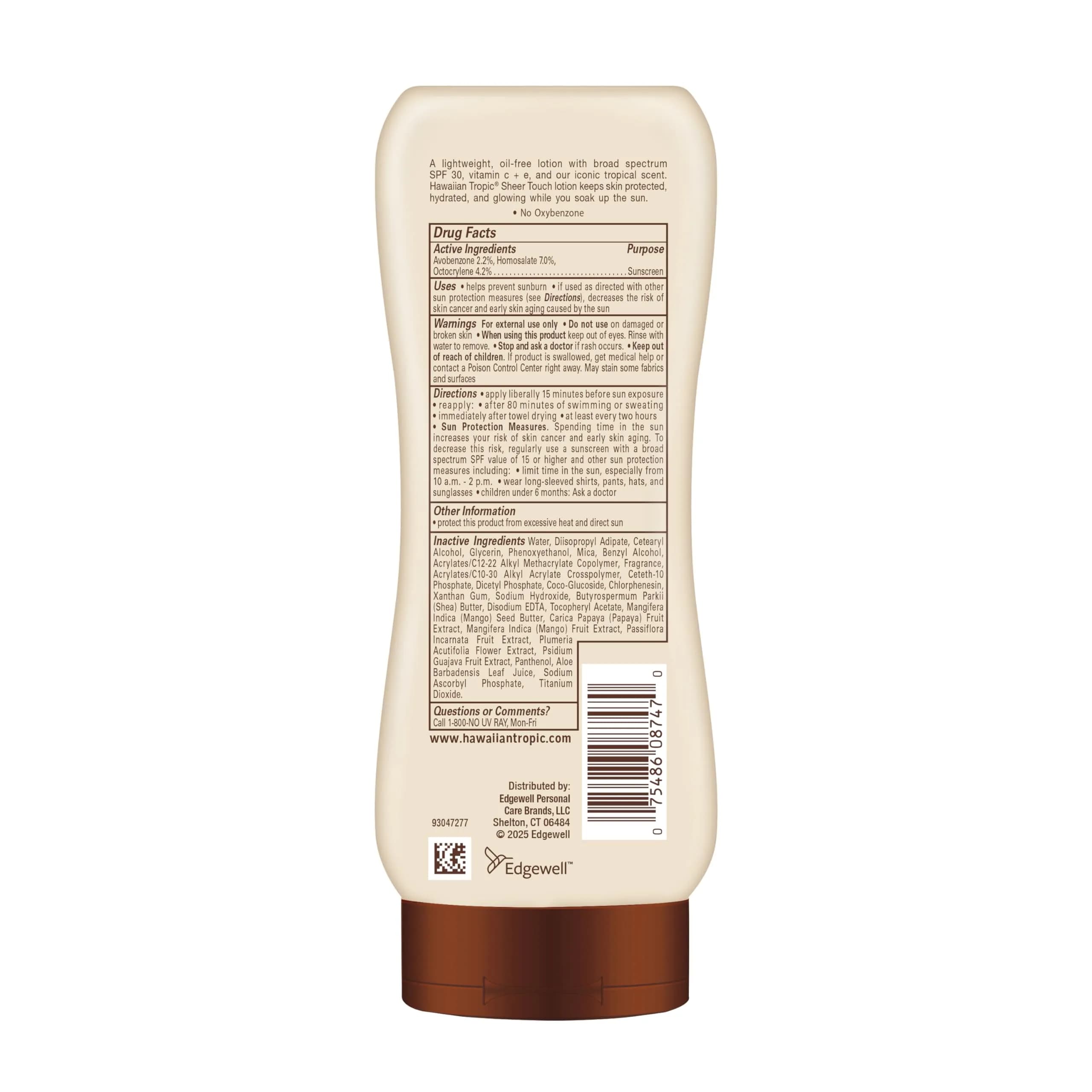 Hawaiian Tropic Sheer Touch SPF 30 Lotion Sunscreen, Moisturizing Broad-Spectrum Protection, 8 Oz (236 ml) | Sunscreen for Indian Summer - view 7