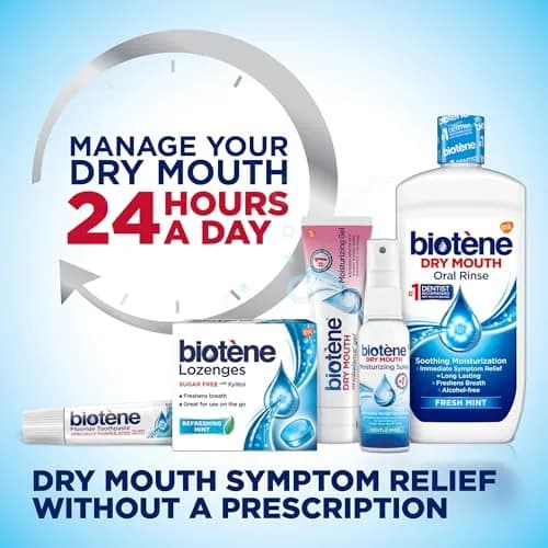 Biotène Fresh Mint Oral Rinse Mouthwash for Dry Mouth 128 fl oz (3785 ml) | Dentist Recommended Dry Mouth Brand thumbnail 9
