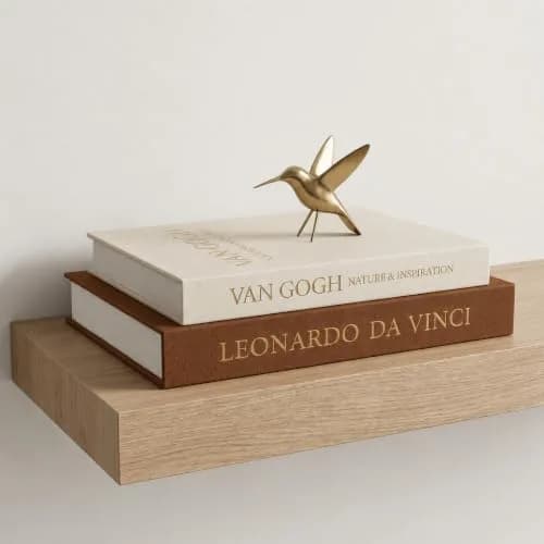 Inoostar Decorative Linen Book Boxes Set of 2 | 28cm (11") & 25cm (9.88") | Grey & Beige — Brown & Beige
