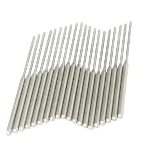 Luo ke 20 Pcs Diamond Mounted Bead Reamer Bits 1.5mm Needle Shape (1/8" Shank) thumbnail 1