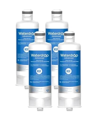 Waterdrop WDS-F45 Refrigerator Water Filter 4 Pack | NSF 53 & 42 Certified for Lead, Benzene, Mercury Reduction thumbnail 1