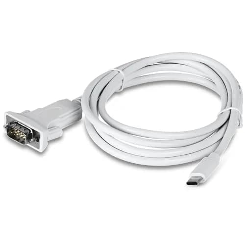 TRENDnet USB Type C to RS-232 DB9 Serial Adapter TUC-S9 1.8m (5.9 ft) | Connect Legacy Devices to Modern Laptops thumbnail 1