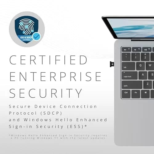 Kensington VeriMark™ IT 2.0 USB-A Fingerprint Key | Windows Hello & Business, 360° Reader, Password-Free Login thumbnail 5