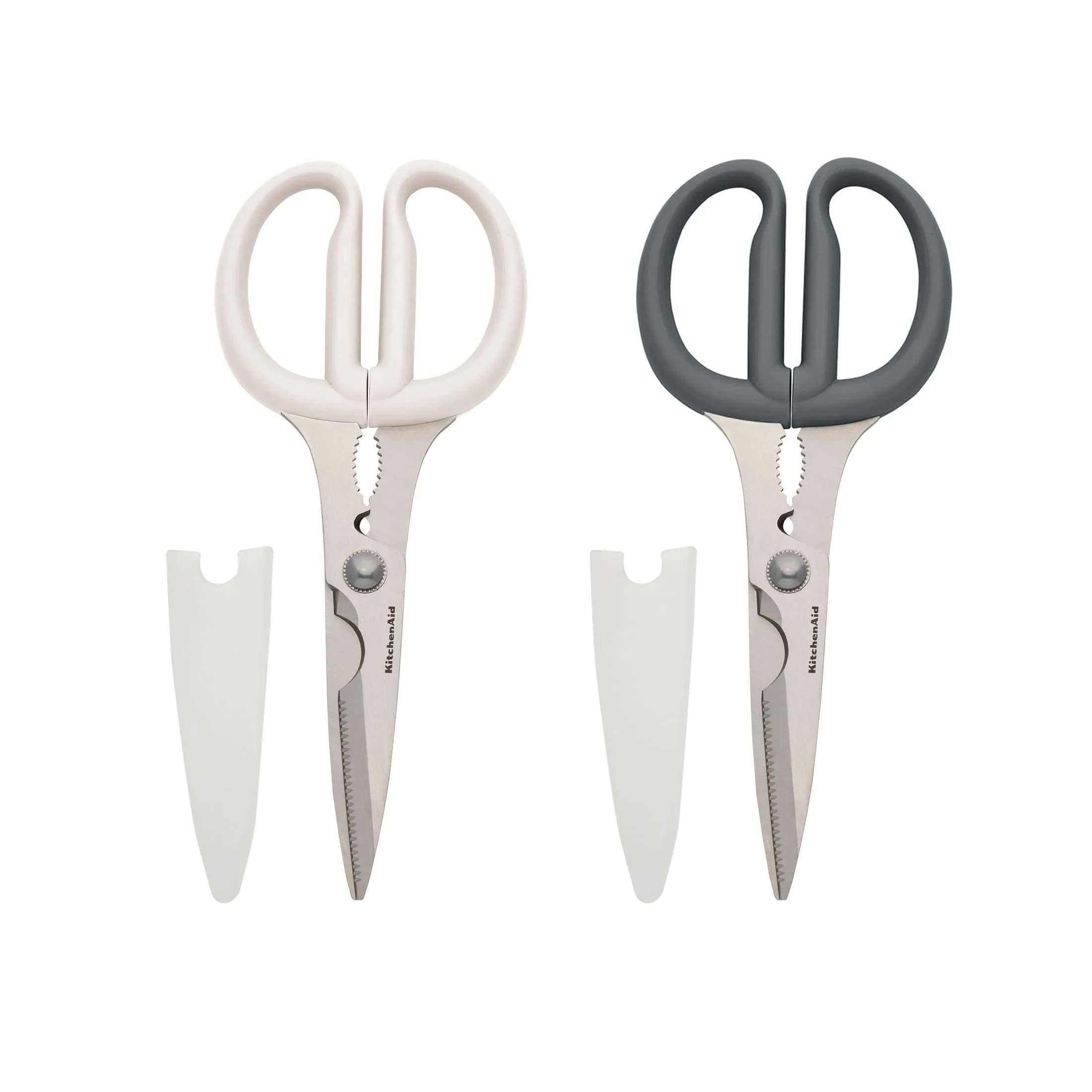KitchenAid Gray Multipurpose Shear Set, 2 Pack - Versatile Kitchen Scissors with Nutcracker & Bottle Opener - main product image