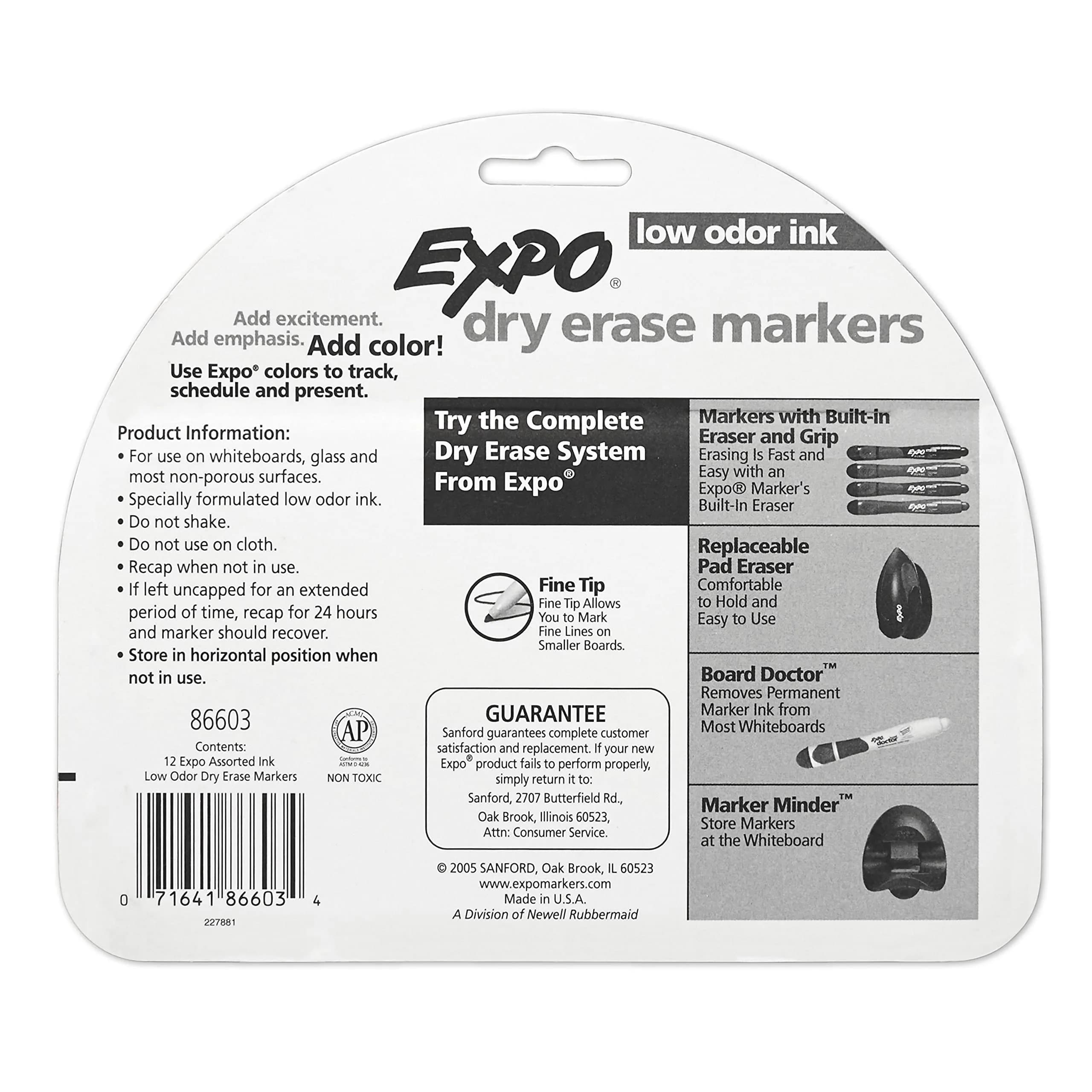 EXPO Dry Erase Markers, Low Odor, Fine Tip, Assorted Colors, Bulk Pack | Whiteboard Pens for Indian Classrooms - view 9