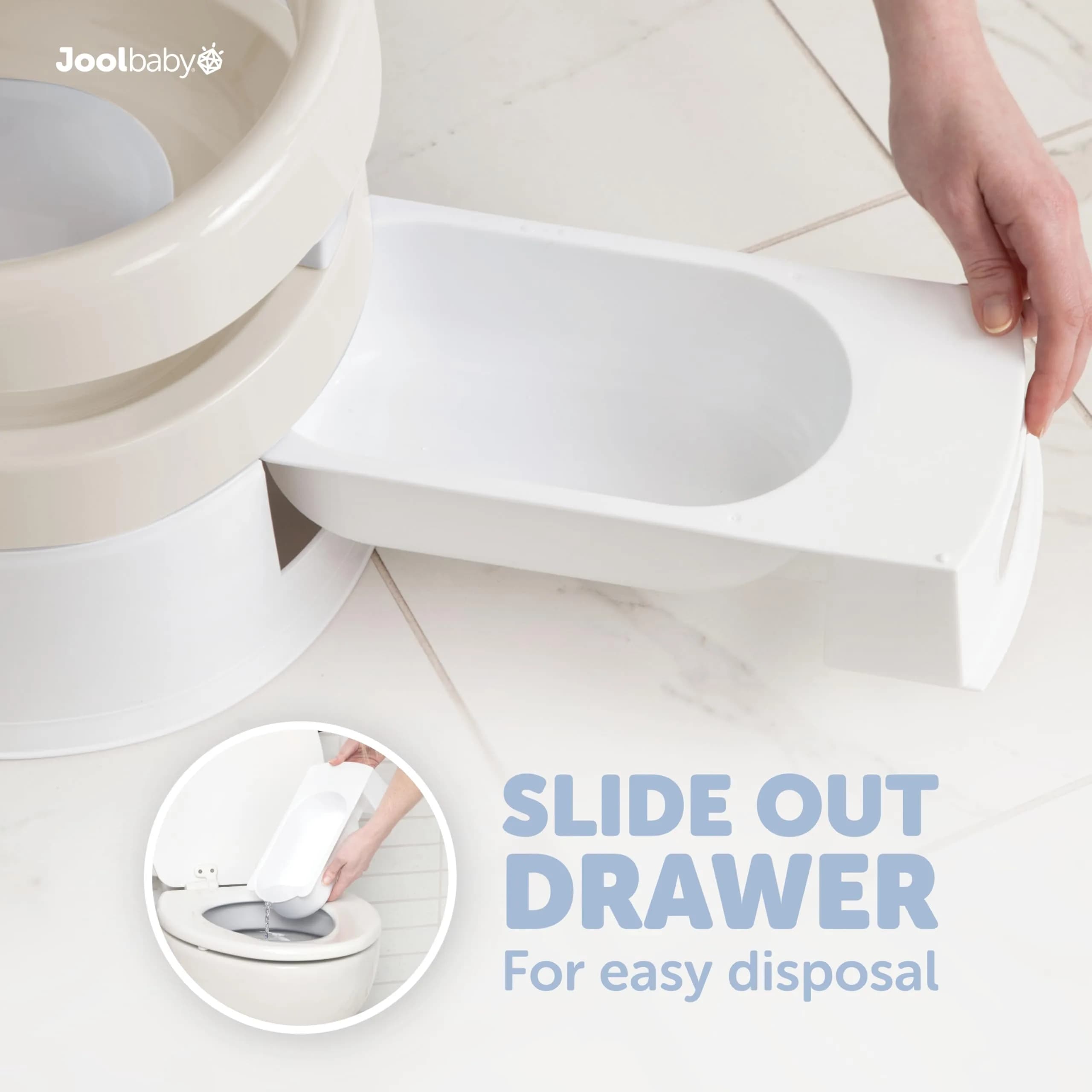 Jool Baby Potty Chair for Toddler Toilet Training - Splash Guard & Back Support (Oatmeal) | Lightweight & Supportive thumbnail 4
