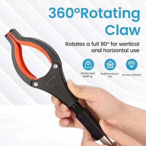 ZAYAD Food Service Supply Reacher Tool 34Inch Foldable | Heavy Duty Aluminum, Elder & Child Friendly (70-120 chars) thumbnail 4