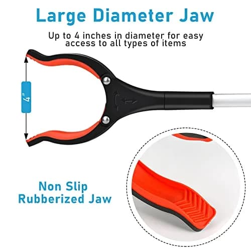 ZAYAD Food Service Supply Reacher Tool 34Inch Foldable | Heavy Duty Aluminum, Elder & Child Friendly (70-120 chars) thumbnail 5