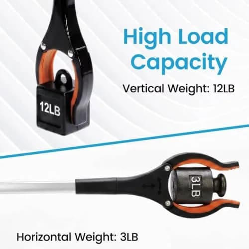 ZAYAD Food Service Supply Reacher Tool 34Inch Foldable | Heavy Duty Aluminum, Elder & Child Friendly (70-120 chars) thumbnail 3