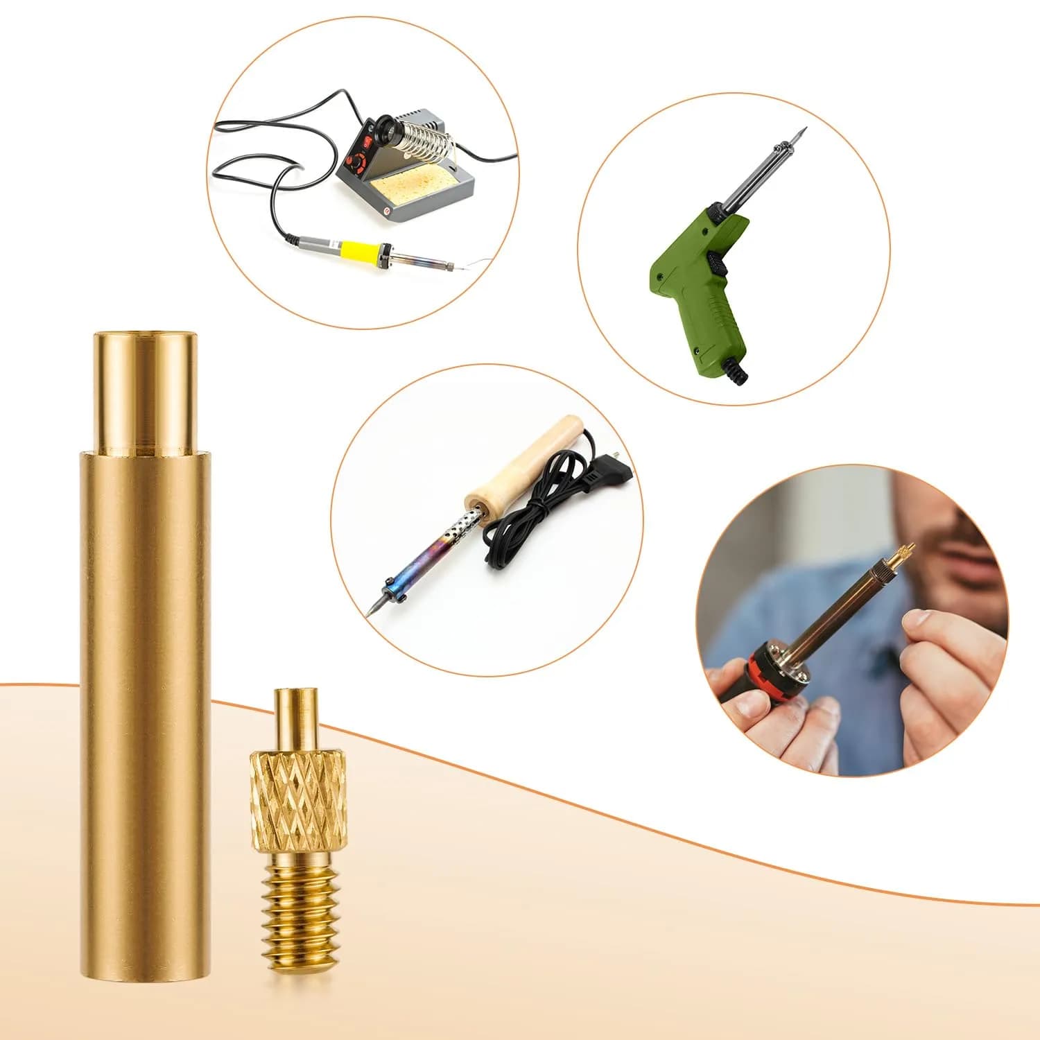 PEUTIER M2x3x3.5mm Brass Heat Set Threaded Inserts (120 pcs) | 3D Printing Accessories - view 6