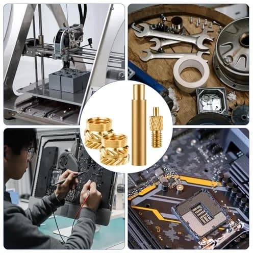PEUTIER M2x3x3.5mm Brass Heat Set Threaded Inserts (120 pcs) | 3D Printing Accessories thumbnail 7