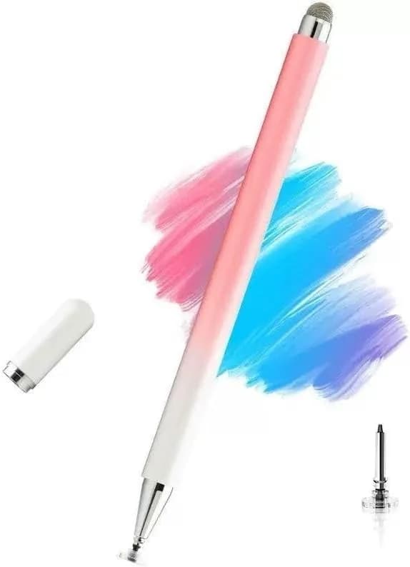 fllynewrite Pink 3-in-1 Stylus Pen for Samsung Galaxy Tab A9+/A9/A8/A7/A7 Lite, iPad Pro/iPhone/Fire/Surface | Universal Touchscreen Input Pen - main product image