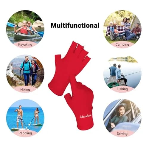 MelodySusie Fingerless UV Protection Gloves for Gel Manicures | UPF 50+ Blocks 99% UV Rays thumbnail 4