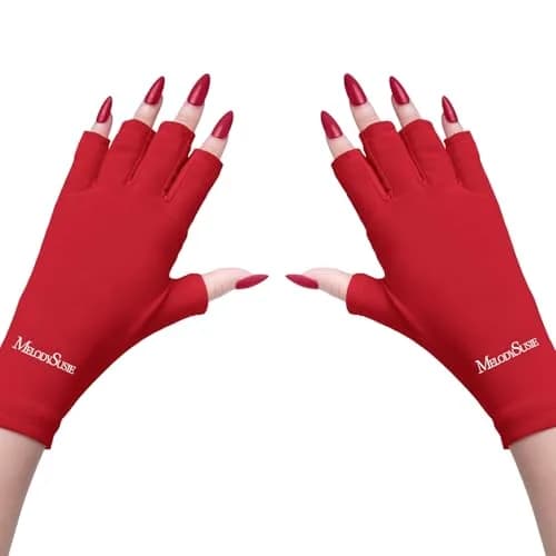 MelodySusie Fingerless UV Protection Gloves for Gel Manicures | UPF 50+ Blocks 99% UV Rays thumbnail 1