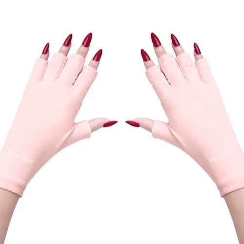 MelodySusie Fingerless UV Protection Gloves for Gel Manicure | UPF 50+ Blocks 99% UV Rays thumbnail 1
