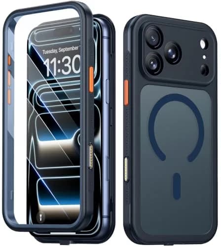 Red2Fire iPhone 17 Pro Case with Built-in Screen & Camera Protector | Military Grade Drop Proof thumbnail 1