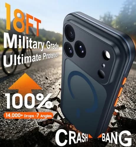 Red2Fire iPhone 17 Pro Case with Built-in Screen & Camera Protector | Military Grade Drop Proof thumbnail 4