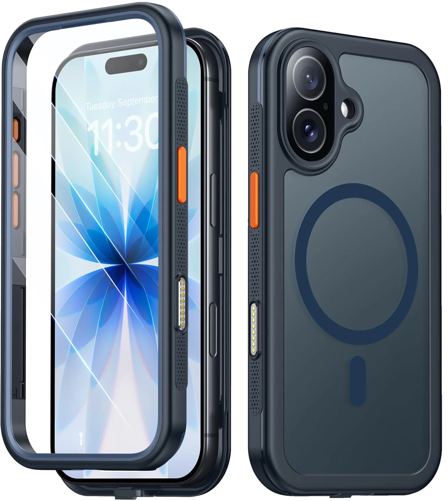 Red2Fire Military Grade Case for iPhone 17 6.3" with Screen & Camera Protector, MagSafe Compatible, Black | Heavy Duty Drop Proof — Blue / for iPhone 17 6.3"